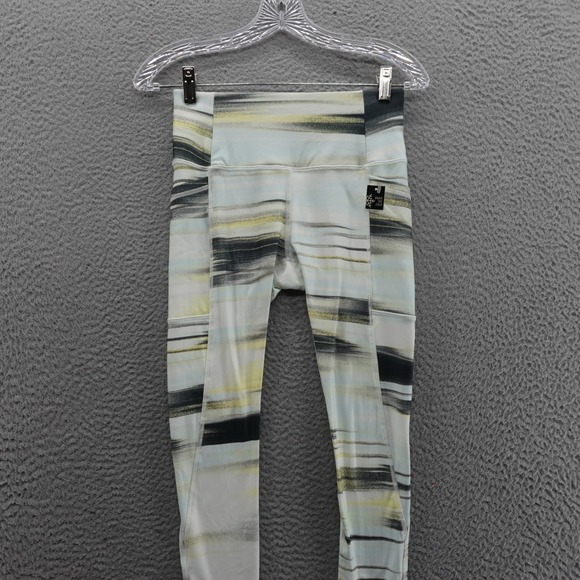 DSG Cold Weather Compression Legging Size XS Green White Stripe Women NWT - Picture 3 of 14